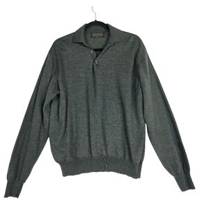 Harry Rosen knit wool cashmereand silk Men's Gray Sweater